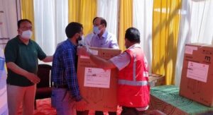 Read more about the article Red Cross distributes Oxygen Concentrators for use by Covid patients
