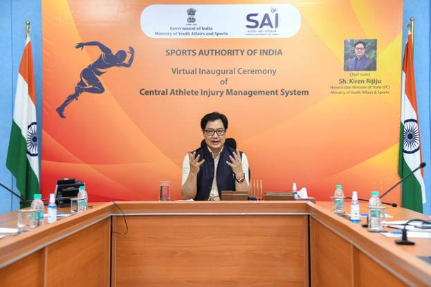 You are currently viewing Sports Minister launches Central Athlete Injury Management System for training of athletes for Olympics 2024 and beyond