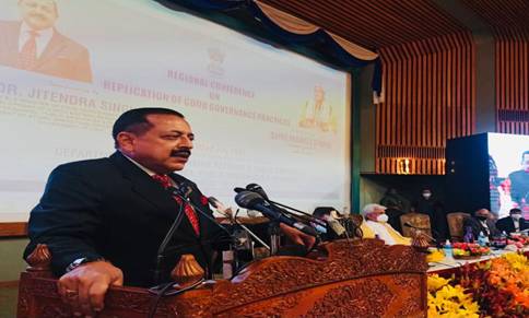 You are currently viewing Union Minister Dr. Jitendra Singh says far reaching reforms like Prevention of Corruption Act & Abolition of Interviews for Group C and D posts along with over 800 Central Laws made applicable to J&K after it became UT
