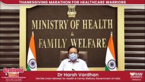 Read more about the article Dr. Harsh Vardhan addresses Medical Fraternity at the inauguration of Gratitude Week on National Doctors’ Day