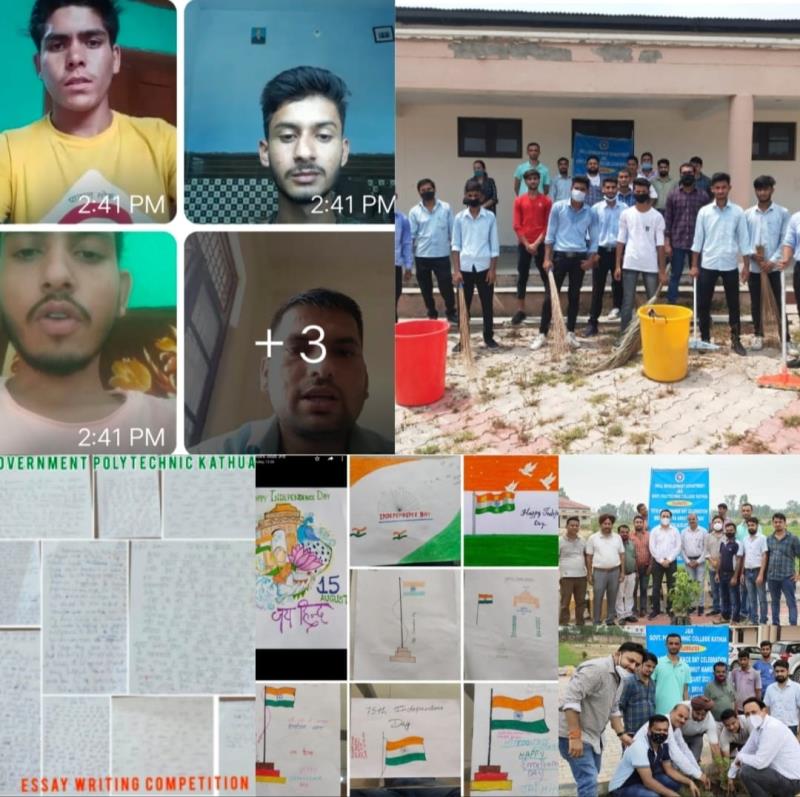 You are currently viewing Polytechnic Kathua organises series of activities to mark 75th Independence day week celebration