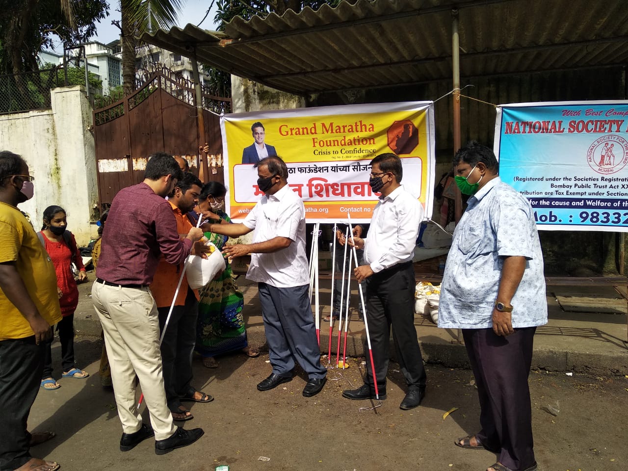 You are currently viewing Grand Maratha Foundation organises free grocery distribution for the visually impaired