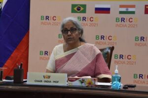 Read more about the article Finance Minister Smt. Nirmala Sitharaman chairs 2nd BRICS Finance Ministers and Central Bank Governors Meeting