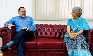 Read more about the article Chief Scientist, WHO Dr Soumya Swaminathan, currently in India, calls on Union Minister Dr Jitendra Singh and discusses various aspects of COVID pandemic