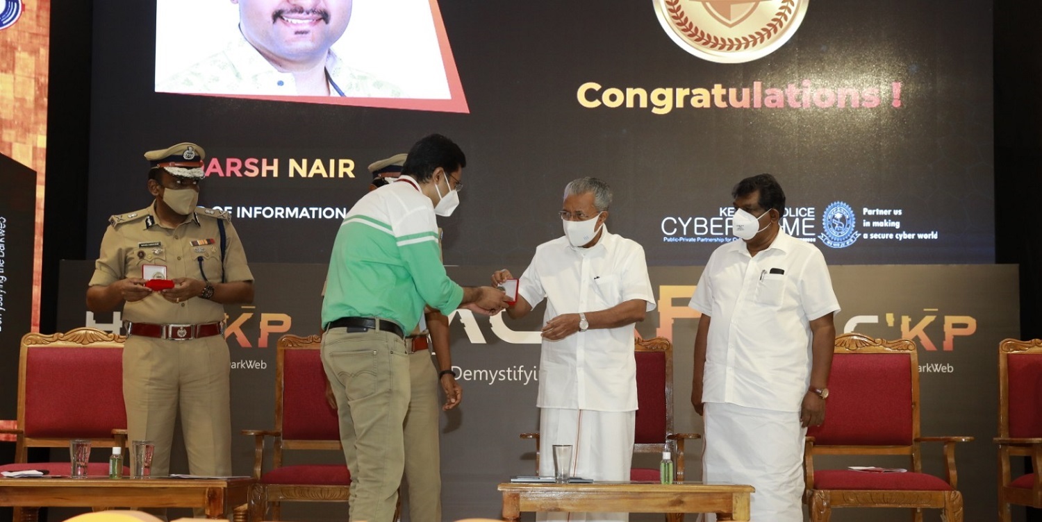 You are currently viewing UST Information Security Head Adarsh Nair awarded Excellence Medal by Kerala Chief Minister