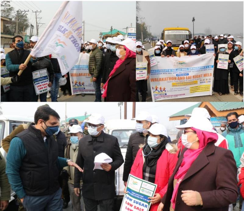 You are currently viewing DC Srinagar flags-off Walkathon under “Eat Right Challenge” at Nehru Park