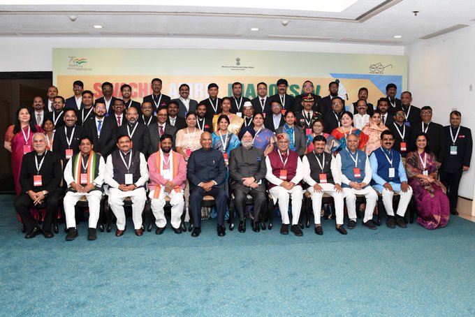 You are currently viewing President of India Graces Swachh Amrit Mahotsav and Presents Swachh Survekshan Awards 2021