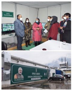 Read more about the article Div Com Kashmir visits Tertiary Health Care hospitals in Srinagar
