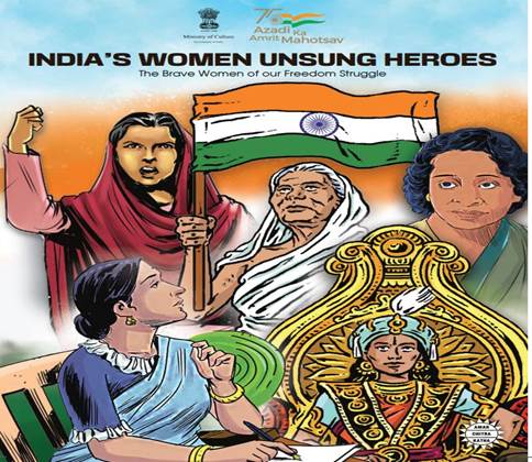 You are currently viewing Smt. Meenakashi Lekhi releases a pictorial book on India’s Women Unsung Heroes of Freedom Struggle  as part of Azadi ka Amrit Mahotsav
