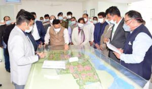 Read more about the article Union Secretary Health visits AIIMS Vijaypur; inspects development works