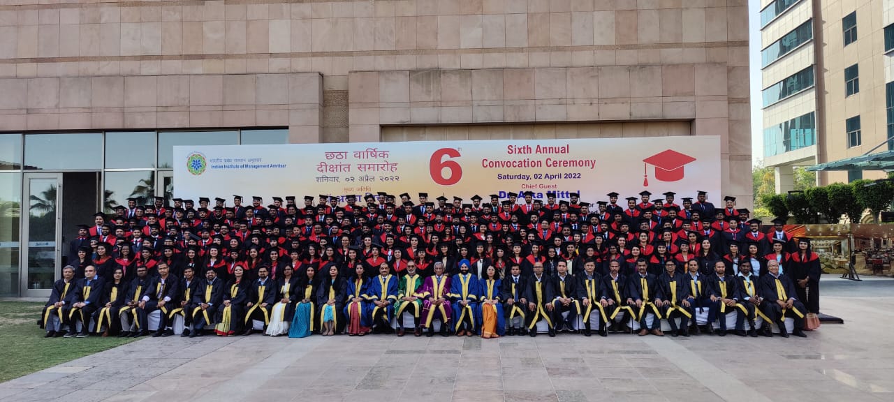 You are currently viewing 212 Students Awarded MBA Degrees in 6th Convocation of IIM Amritsar