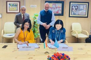 Read more about the article NITI Aayog and UNICEF India Sign Statement of Intent on SDGs Focusing on Children