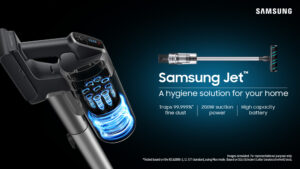 Read more about the article Samsung Launches High-Performance Premium Jet™ Cordless Stick Vacuum Cleaners in India That Trap 99.999% of Fine Dust & Allergens