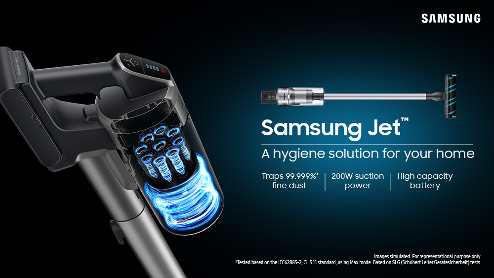 You are currently viewing Samsung Launches High-Performance Premium Jet™ Cordless Stick Vacuum Cleaners in India That Trap 99.999% of Fine Dust & Allergens