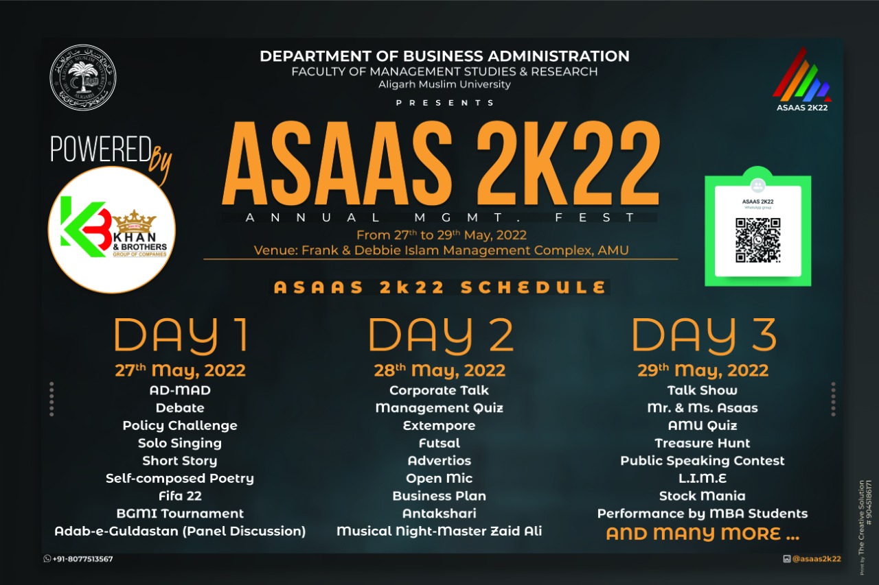 You are currently viewing ASAAS-2022 begins at Department of Business Administration