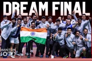 Read more about the article Union Minister for Youth Affairs & Sports Shri Anurag Thakur announces Rs 1 crore reward to Thomas Cup-winning Indian team
