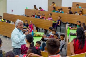 Read more about the article    Nyasa-IIT Gandhinagar organised a 10-day summer camp for children from neighbouring villages and IITGN construction workers’ colonies