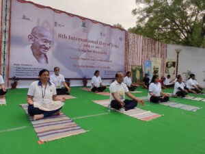 Read more about the article All India Institute of Ayurveda, Under Ministry of Ayush, Celebrates International Day of Yoga at Gandhi Darshan in New Delhi