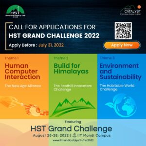 Read more about the article IIT Mandi Catalyst invites Applications for HST Startup Grand Challenge 2022