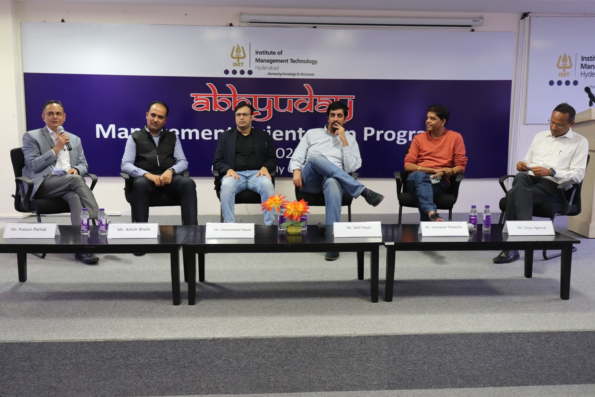 You are currently viewing IMT Hyderabad organizes Panel Discussion on  “Making the best out of your B-school journey”