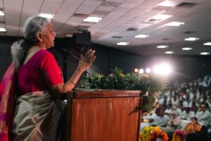 Read more about the article Technology an instrument to contain human folly, temptation in governance: FM Nirmala Sitharaman at GITAM’s NTR Memorial Lecture