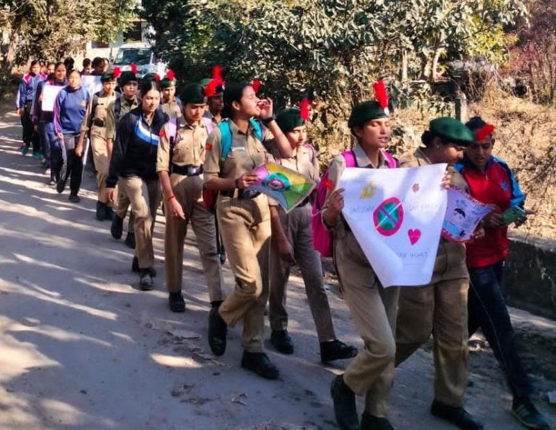 You are currently viewing NCC cadets of GCW Udhampur take out awareness rally against drug Abuse