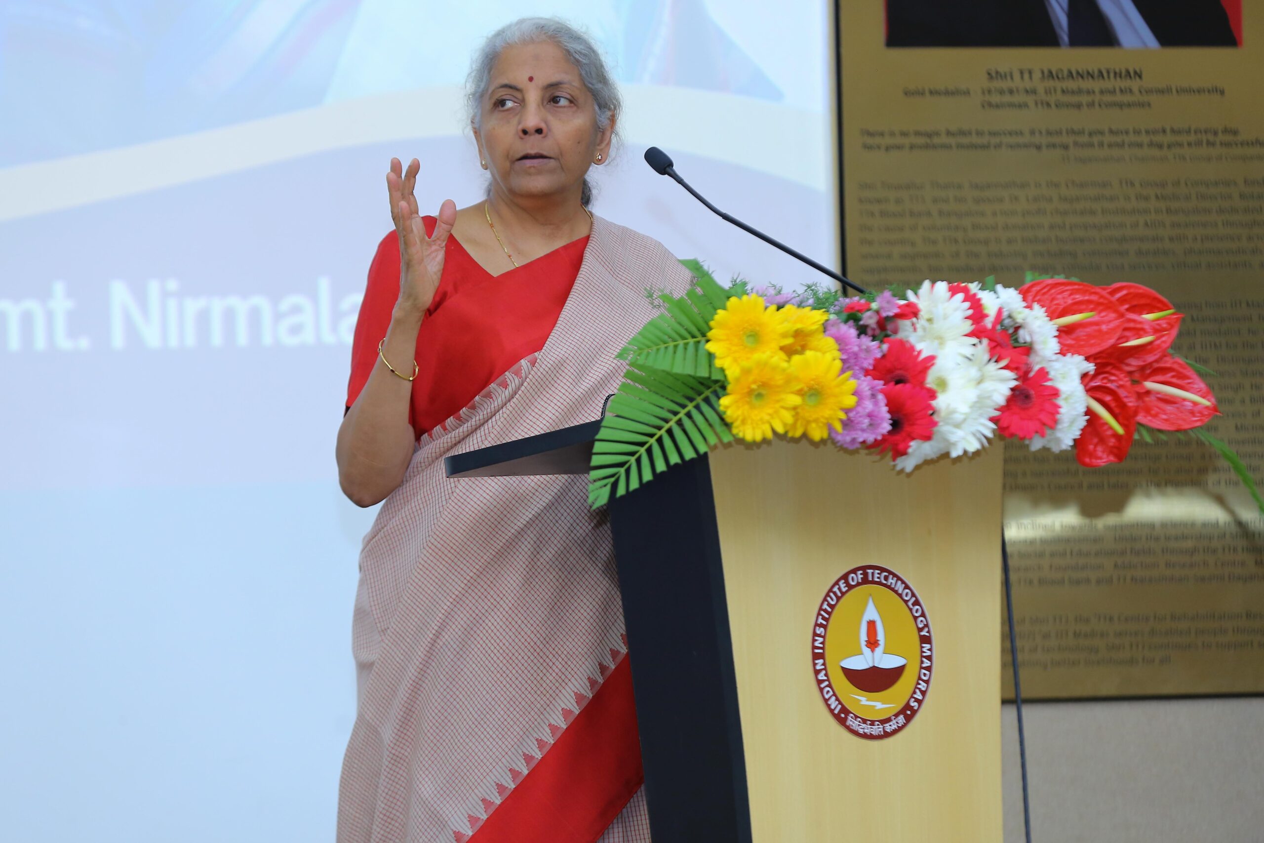 You are currently viewing Smt. Nirmala Sitharaman, Finance Minister, addresses IIT Madras Summit on CSR – ‘Towards technologies for a better tomorrow’