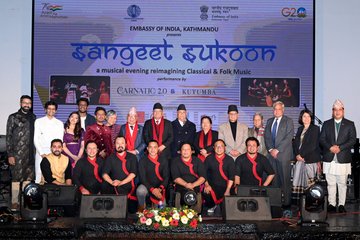 You are currently viewing Indian Embassy in Kathmandu organises music concert ‘Sangeet Sukoon’ to celebrate 75 years of diplomatic ties between India, Nepal