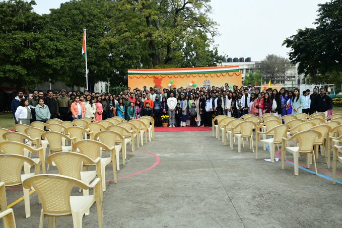 You are currently viewing IIM Jammu celebrates 74th Republic Day with patriotic fervor