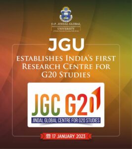 Read more about the article O.P. Jindal Global University Establishes  India’s First Research Centre on G20 Studies