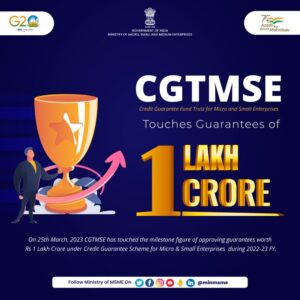 Read more about the article PM Modi expresses happiness on CGTMSE touching guarantees of one lakh crore during 2022-23 FY