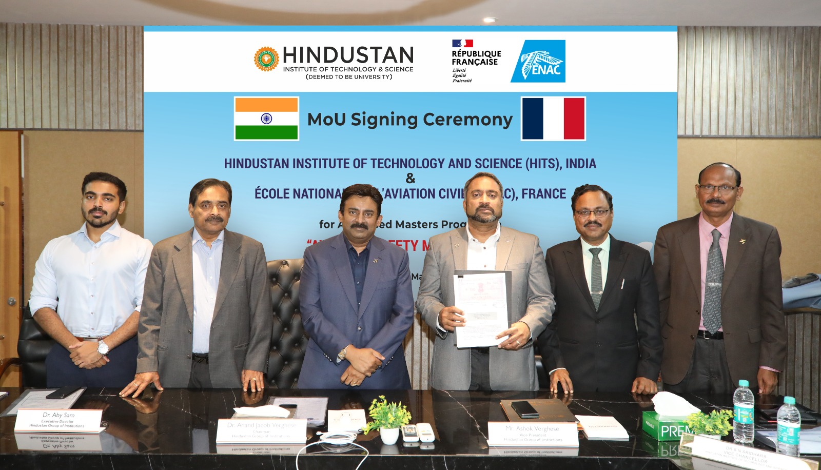 You are currently viewing Hindustan Institute of Technology & Science signs MoU with France based ENAC