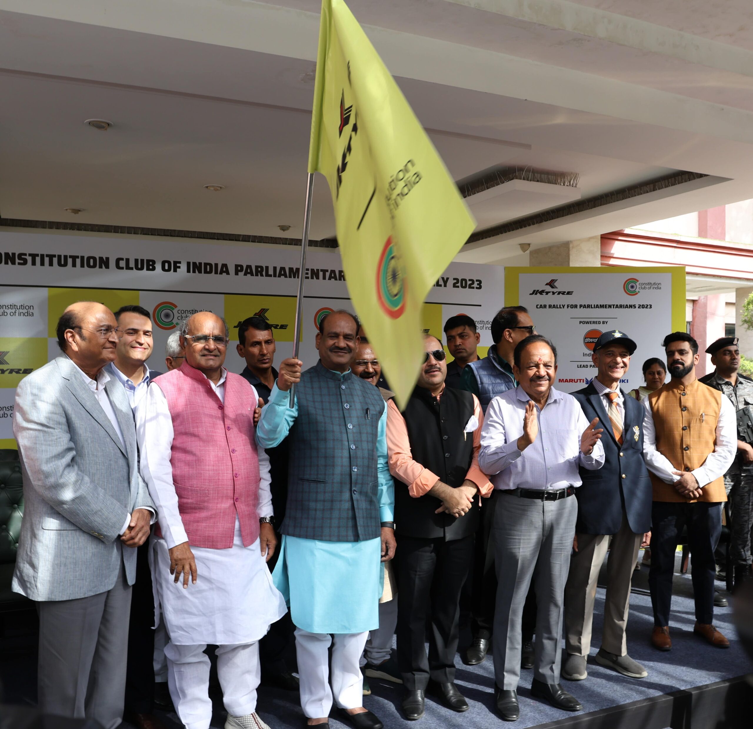 You are currently viewing 8th edition of the JK Tyre Constitution Club of India Car Rally for Parliamentarians 2023 flagged off