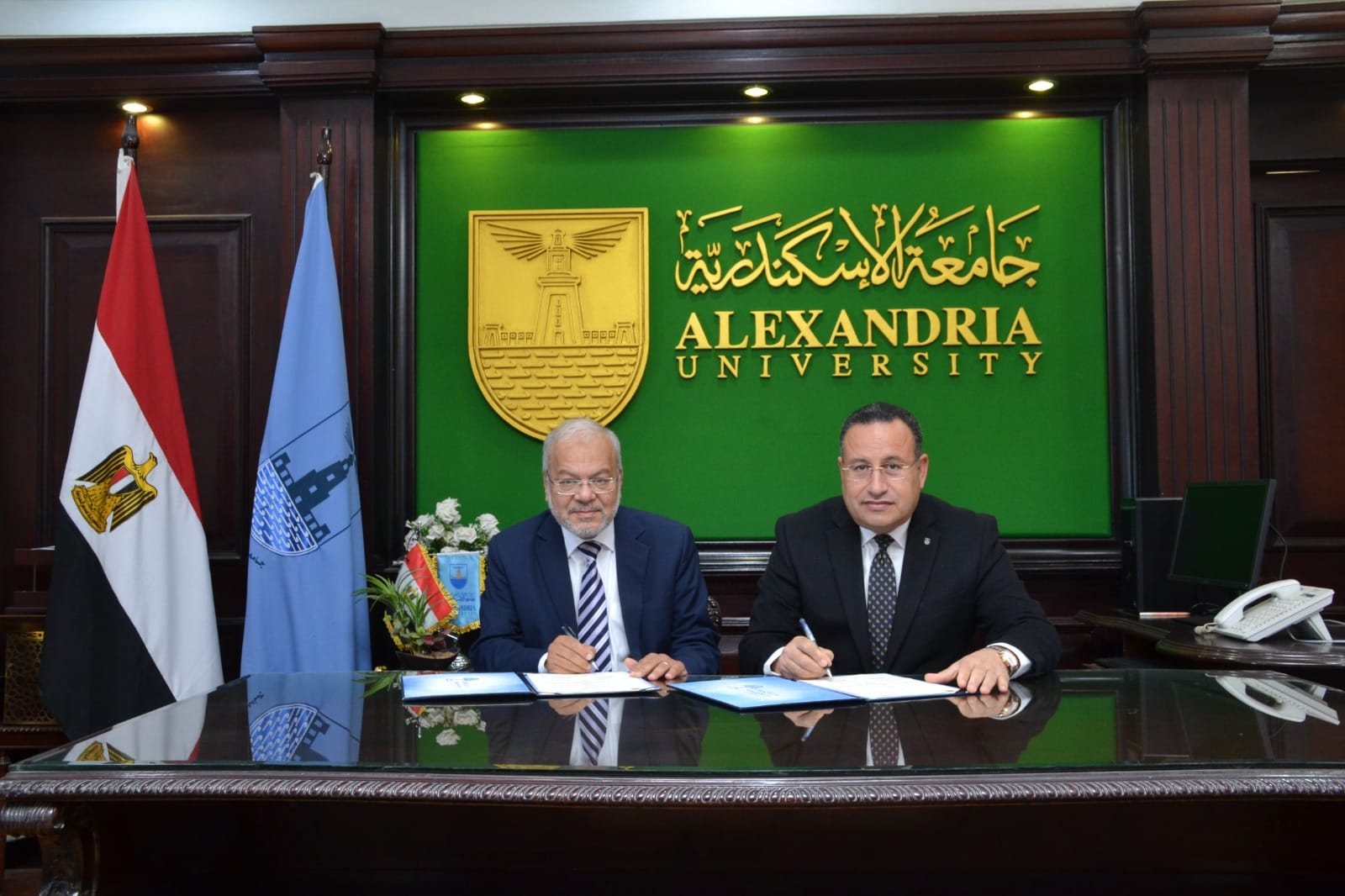You are currently viewing Alexandria University signs agreement with Pharos University for Clinical Training of Pharos University Students