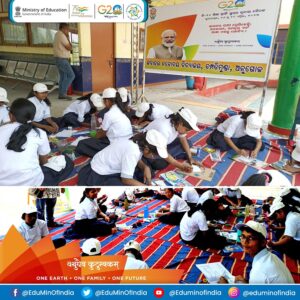 Read more about the article G20 India: Students of Jawahar Navodaya Vidyalaya, Angul participate in logo making competition