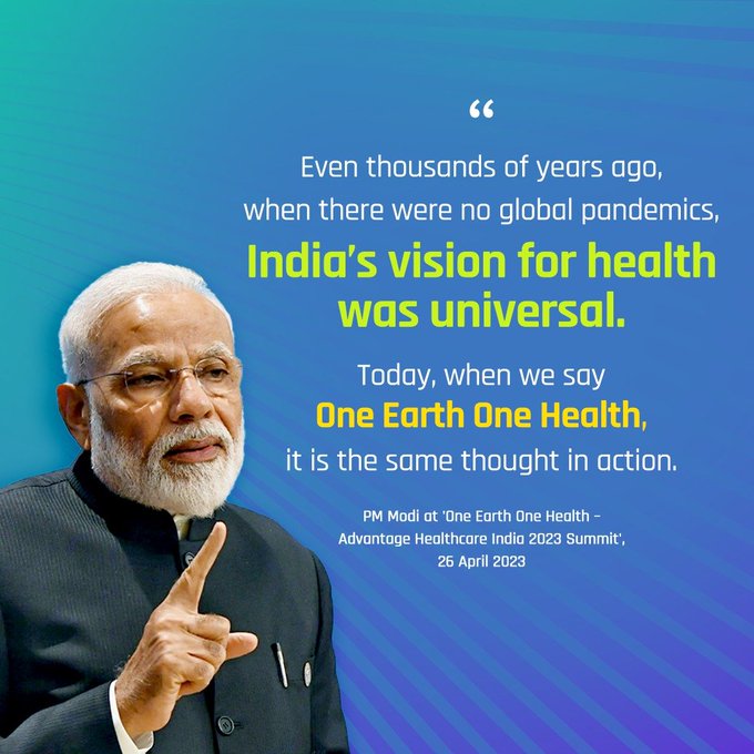 You are currently viewing “India’s vision for health was universal even when there were no global pandemics” – PM Modi